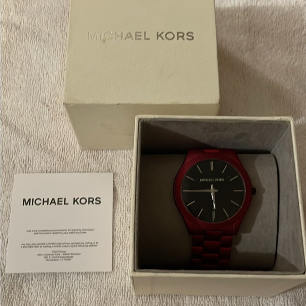 Michael Kors Bold Red Men's Watch